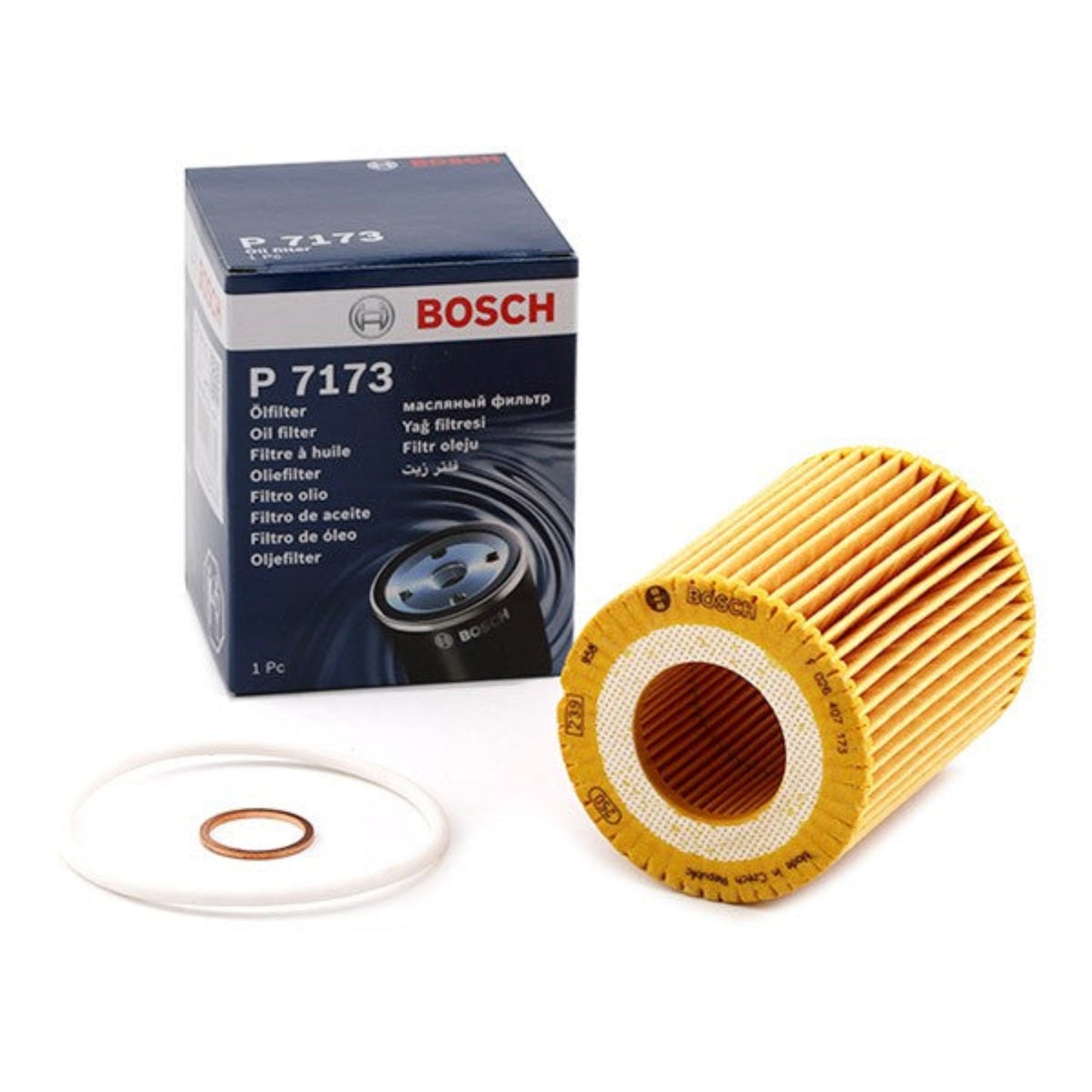 Bosch Oil Filter F026407173 - BMW 1-Series F20 , 3-Series F30 (N13)