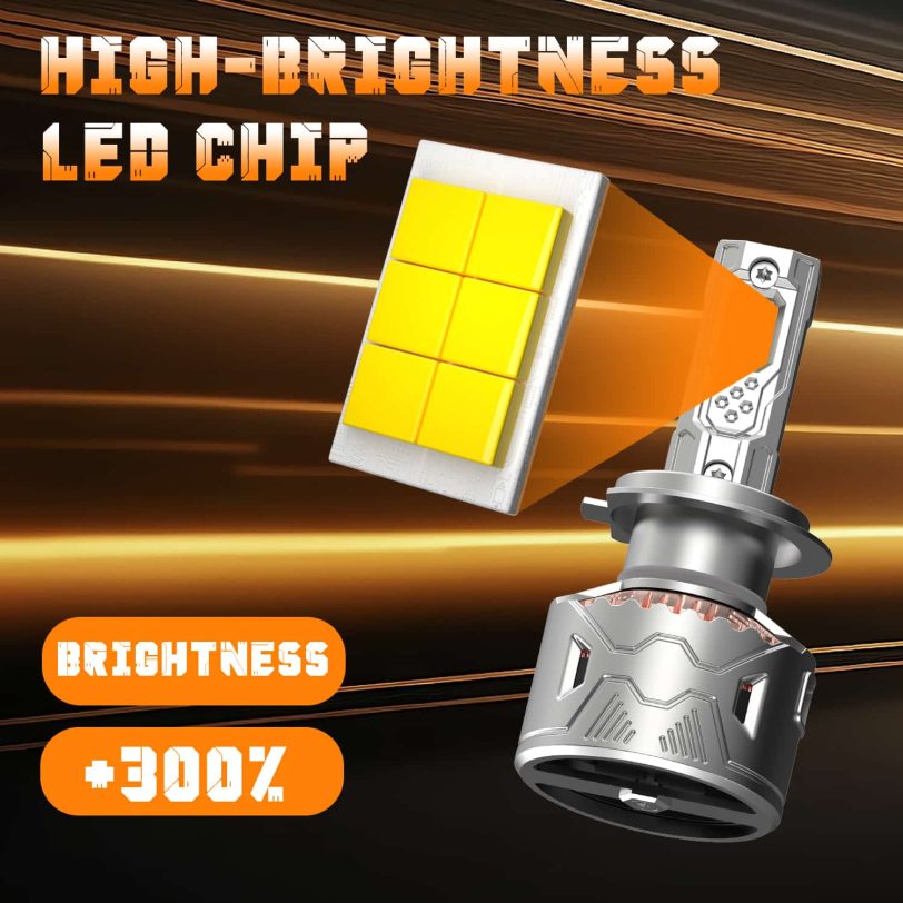 لمبة ليد AKE 65W 6500LM YZ07 Series 12v H4