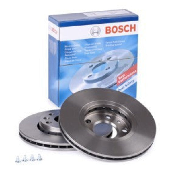 قرص فرامل أمامي بوش 0986479553 - رينو داستر HS ، فلوانس 1.6 نيسان جوك 2010-2019 - قطعة واحدة