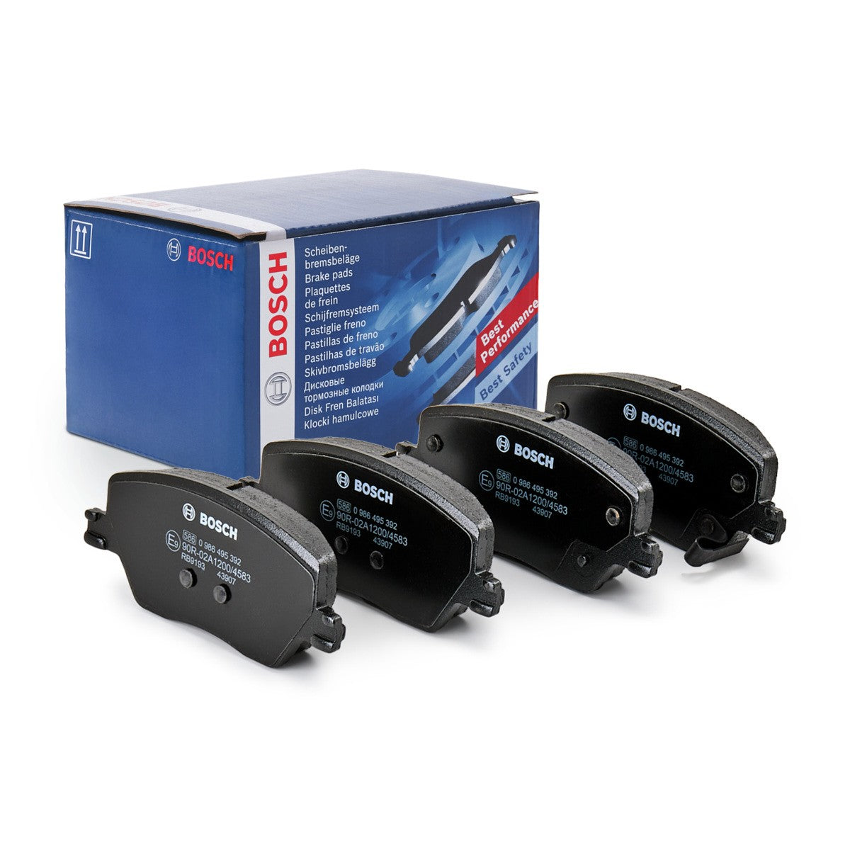 BOSCH Front Brake Pads 0986495392 - Fiat
