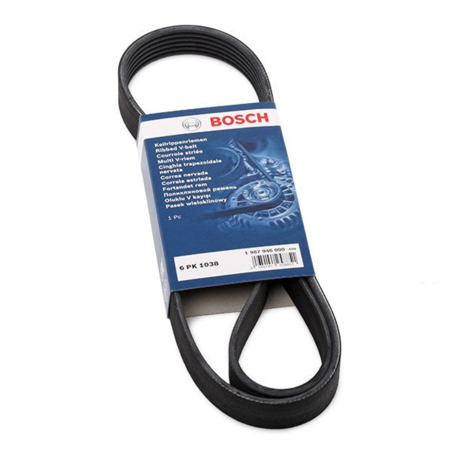 Bosch V-Ribbed Belt 1987946000 - 6PK1038