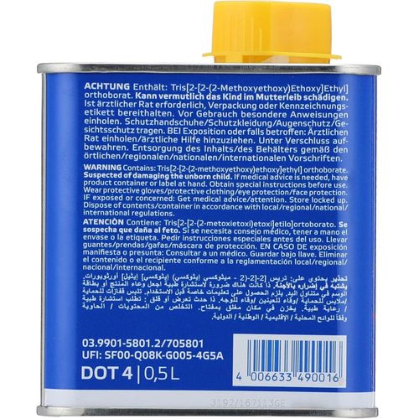 Ate Dot 4 brake fluids 0.5 L