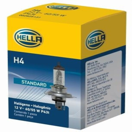 لمبة مصابيح أمامية عالية HELLA H4 12V 60/55W