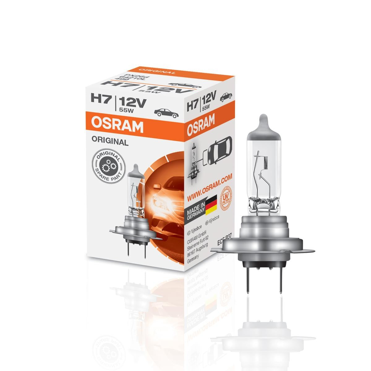OSRAM ORIGINAL H7 12V 55W 64210 High beam bulb