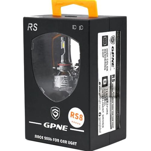 مصباح أمامي LED طراز GPNE RS8 بقوة 140 واط/لمبة، أبيض طبيعي 6000 كلفن، 39000 لومن