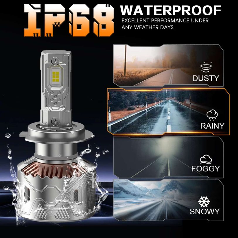 لمبة ليد AKE 65W 6500LM YZ07 Series 12v H4